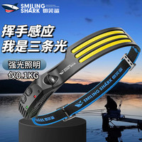 微笑鲨 高亮度强光头戴式头灯 0123