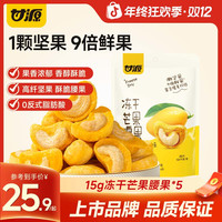 甘源 冻干芒果腰果 15g*9包