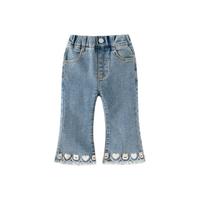  班喜迪 喇叭裤 儿童牛仔裤