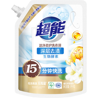 超能 留香持久 洗衣液 【6.24斤】1kg2袋+1kg1瓶送120g