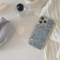  素洛 韩系秋冬碎花 iPhone 17手机壳 电镀边框