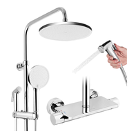  ARROW/箭牌 恒温花洒+大顶喷+旋钮置物花洒