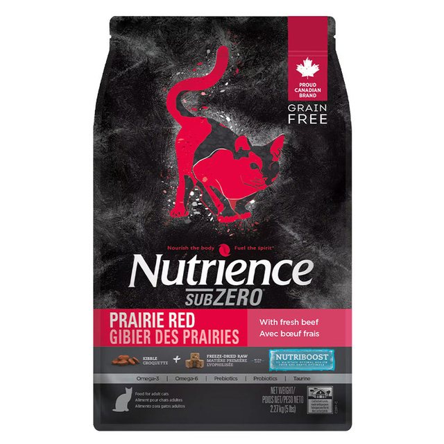 Hagen Nutrience Nutrience纽翠斯黑钻无谷红肉禽肉冻干双拼全期猫粮11磅