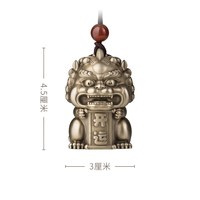 移动端：铜师傅 青铜小狮 2070729 客厅桌面瑞狮青铜摆件 运款