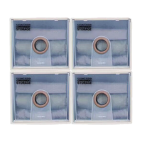  CHAHUA/茶花 透明 收纳箱 四只装【进深45*宽35CM】