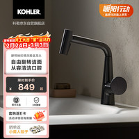 科勒 赫明抽拉式冷热水龙头 墨影灰