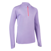 DECATHLON/迪卡侬 儿童速干T恤 灰紫色 135cm