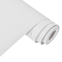 菲翔贴饰 菲翔白色贴纸壁纸自粘墙壁贴纸墙面商用家用卧室房间墙纸防水防潮防霉 腻子白 接近墙面白 环保防潮自粘