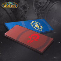 暴雪 魔兽世界游戏官方正版周边FPS电竞游戏专用超大鼠标垫办公桌垫联盟部落艾泽拉斯地图款鼠标垫 联盟蓝款
