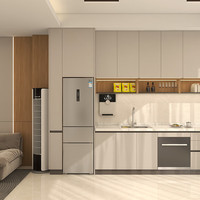 大自然 现代简约石英石台面橱柜 吊柜1680元/米 E0颗粒板