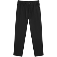 GXG男装 黑色修身小脚长裤 2024年春季GFX10200361 黑色 170/M