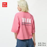 UNIQLO/优衣库 K-POP Group BM印花 女士短袖T恤 XS
