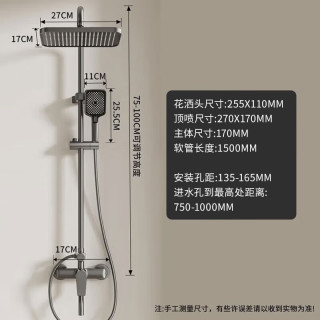 荣事达 增压 淋浴花洒套装