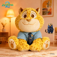 迪士尼 疯狂动物城2 豹警官 绒毯玩偶三合一