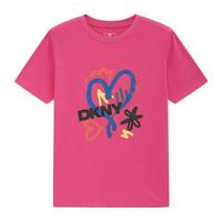 DKNY/唐可娜儿 字母印花撞色 女士短袖T恤
