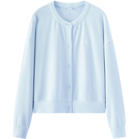  Semir/森马 拼接条纹 女士夹克 粉蓝80081 XS