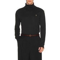 88VIP：RALPH LAUREN 【经典百搭立领套头衫】黑色老钱风针织T恤衫REVOLVE小众新款 PLAU-MS363
