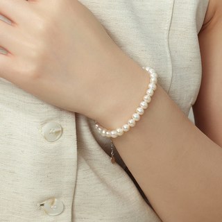  CHOW TAI SENG/周大生 S925银 女士珍珠项链手链