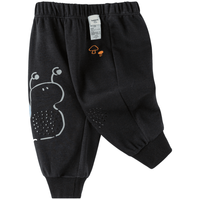 巴拉巴拉宝宝裤子长裤男女童休闲裤春秋运动裤可爱萌 黑色90001 100cm