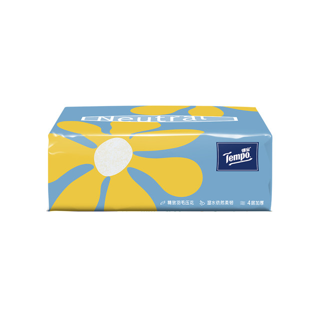 得宝 Mini小雏菊系列 抽纸 4层80抽18包