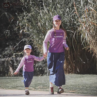 小猪班纳 亲子款舒适透气山系运动长袖T恤