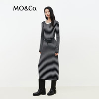  MO&Co./摩安珂 露背收腰 女士连衣裙 可拆卸腰包腰带