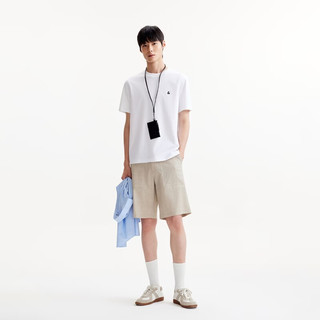  JACK&JONES/杰克琼斯 凉感 男士T恤 M （175） A06本白色