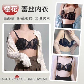 歌力诺 显小胸 女士文胸罩套装