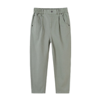 巴拉巴拉男童裤子儿童休闲裤2024春装中大童长裤宽松舒适时尚208124108104 中绿40590 140cm