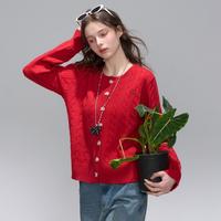 a02 慵懒风气质针织开衫2026春季休闲百搭女式针织衫