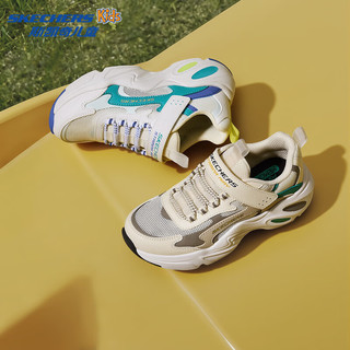  SKECHERS/斯凯奇 耐磨 儿童运动鞋 男童/白色/蓝色 /WBL 37