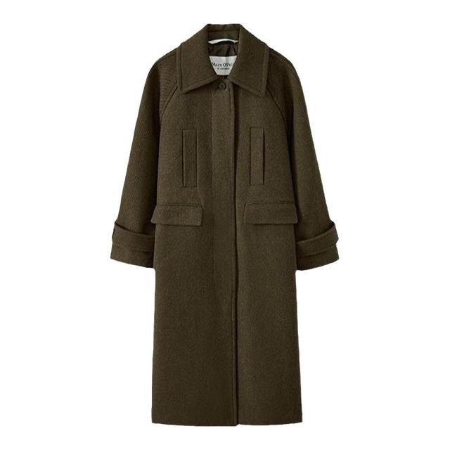 Marc O'Polo 翻领胸口插袋 女士毛呢大衣