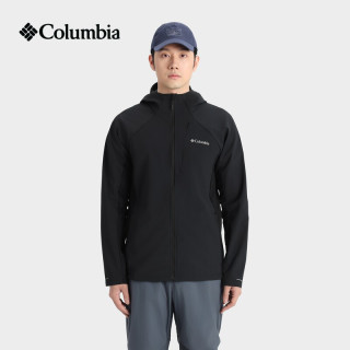  Columbia/哥伦比亚 拒水干爽 男士软壳衣  010黑色 S