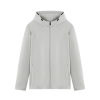 90分 户外防泼水加绒保暖休闲连帽软壳夹克