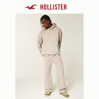 HOLLISTER 美式经典LOGO抓绒连帽卫衣25秋冬男装322-5147 棕黄色 S (175/92A)
