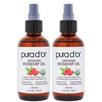 pura d'or 金标 有机玫瑰果籽油护发精油 237ml USDA认证 抗衰老保湿 面部头发