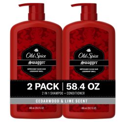 Old Spice 男士二合一洗发护发素 雪松青柠香 滋润丰盈 863mlx2瓶