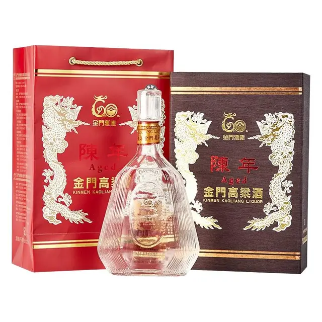 KINMEN KAOLIANG 金门高粱酒 陈年 龙跃60 56%vol 清香型白酒 600ml 礼盒装