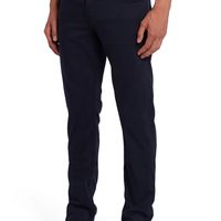 7 for all mankind 男式弹力修身直筒牛仔裤, 弹力棉缎海军蓝