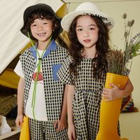 百亿补贴：莫莫 连衣裙女童儿童夏季纯棉时尚舒适休闲甜美童趣裙子