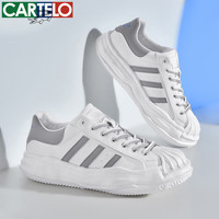 卡帝乐鳄鱼 男鞋春秋透气薄款软底网面鞋