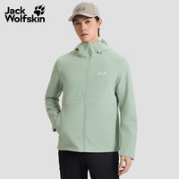 Jack Wolfskin/狼爪 男士户外软壳夹克 紫薇绿/E0272 3XL