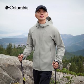  Columbia/哥伦比亚 拒水干爽舒适 男士软壳衣 027燧石灰色 XXL