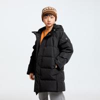 安奈儿 童装男女童长款羽绒服25冬保暖防静电连帽外套