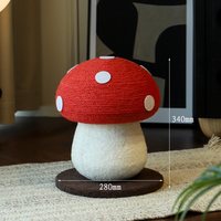 移动端：喵仙儿 红蘑菇小爬架 麻垫磨爪猫爬柱立式猫抓板猫树猫玩具 红伞伞蘑菇玩具