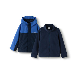  balabala/巴拉巴拉 运动户外潮 儿童棉服 蓝色调00388