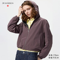 优衣库 女士防风连帽短外套