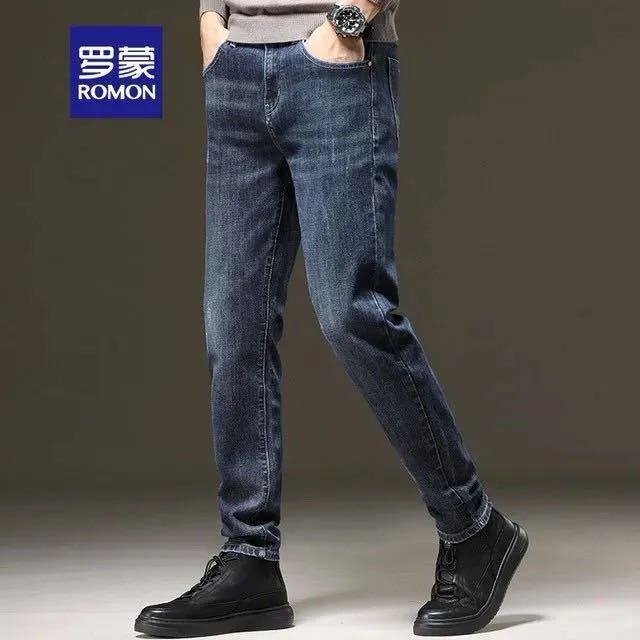 PLUS会员：罗蒙 超级加绒加厚牛仔裤