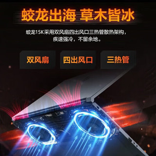 机械革命 蛟龙15K R7-7735H RTX4050 灰色 16GB+1TB 笔记本电脑