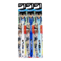  EBiSU/惠百施 宽扁头 儿童牙刷 名侦探柯南 3支 6岁以上
